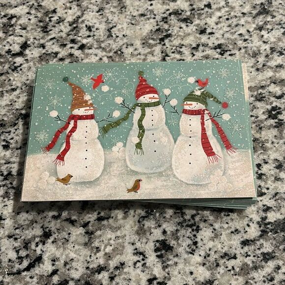 Hallmark- 15 Snowman Cards/16 Red Envelopes​ - Picture 1 of 3